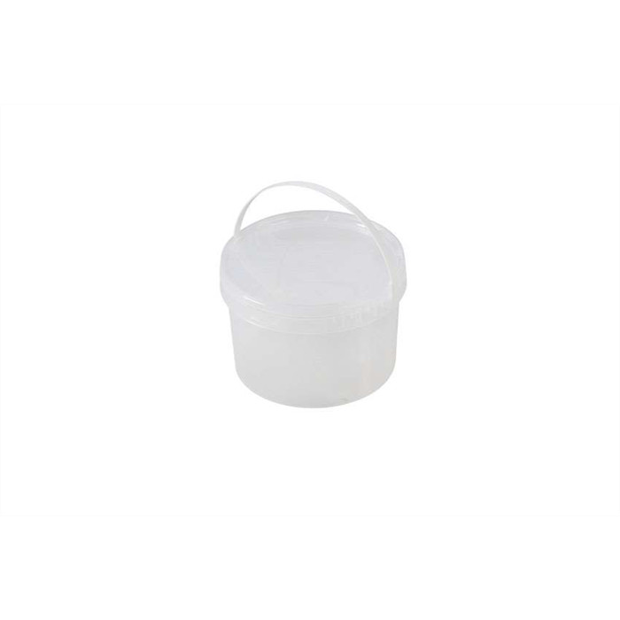 Seau rond anse plastique 3,1L  - transp Seau rond anse plastique 3,1L  - transp