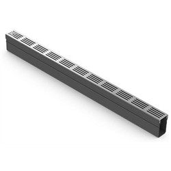 Slimline Caniveau + grille alu A15 1m