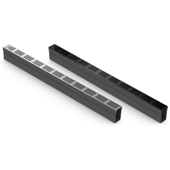 Slimline Caniveau + grille noire A15 1m Slimline Caniveau + grille noire A15 1m