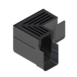 Slimline élément d'angle noir
