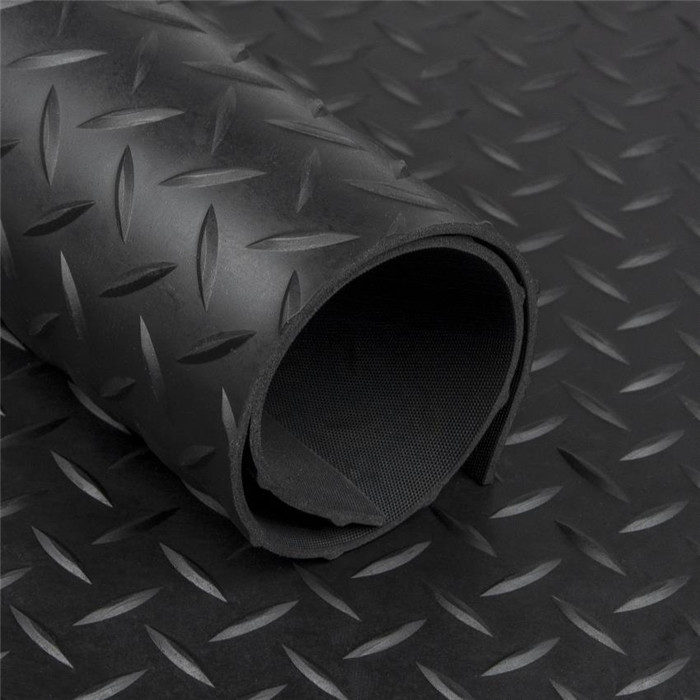 Tapis caoutch.diamant 3mm noir 1,5m x10m Tapis caoutch.diamant 3mm noir 1,5m x10m