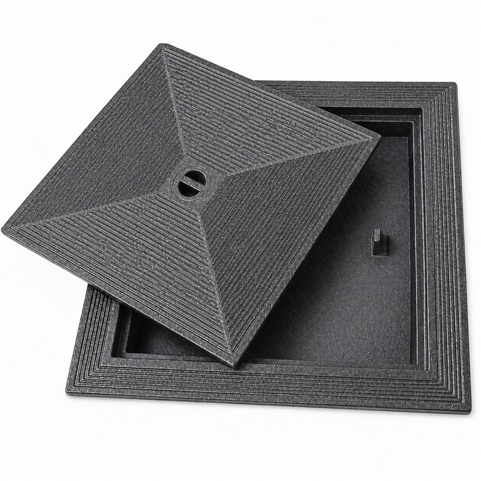 Taque fonte 400x400 double fond Taque fonte 400x400 double fond