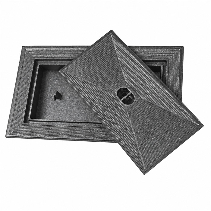 Taque fonte 600x450 double fond Taque fonte 600x450 double fond