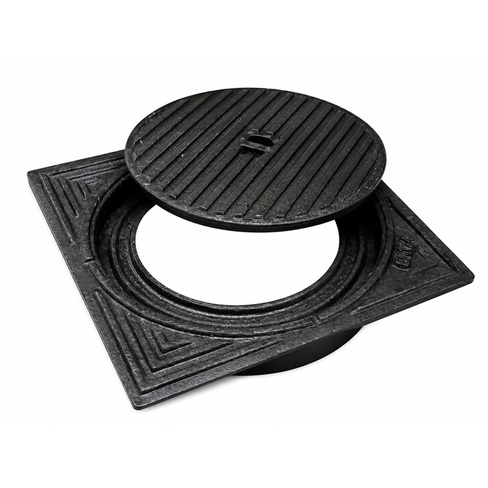 Taque fonte Ø 400 mm 485x485mm Taque fonte Ø 400 mm 485x485mm