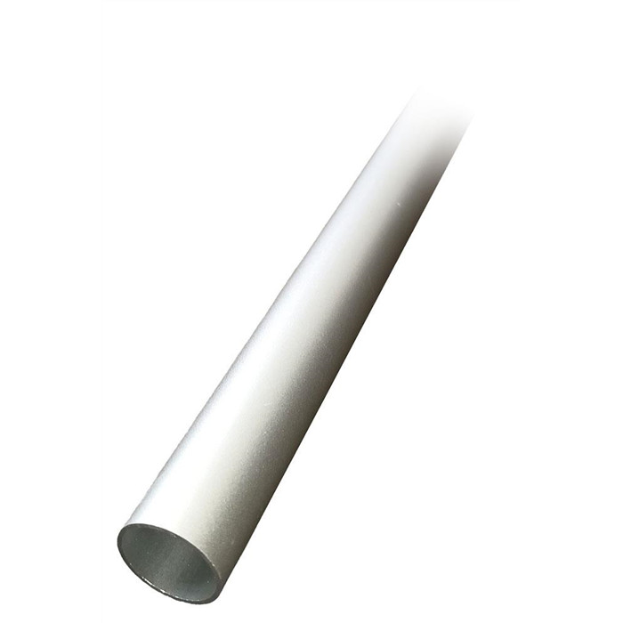 Tube rond alu anodisé argent 8x1/2m Tube rond alu anodisé argent 8x1/2m