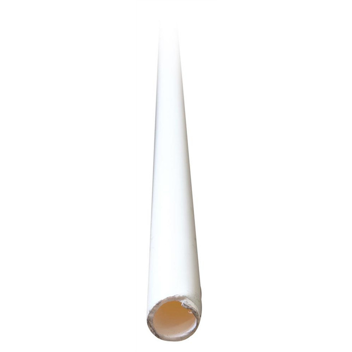 Tube rond PVC blanc 12x1/1m Tube rond PVC blanc 12x1/1m